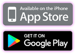 Available on App Store and Google Play